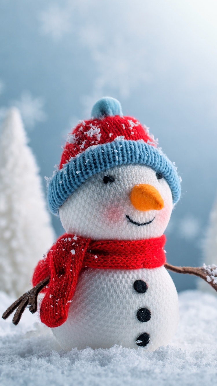 Snowman wallpaper 750x1334