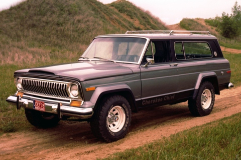 Das 1976 Jeep Cherokee Wallpaper 480x320
