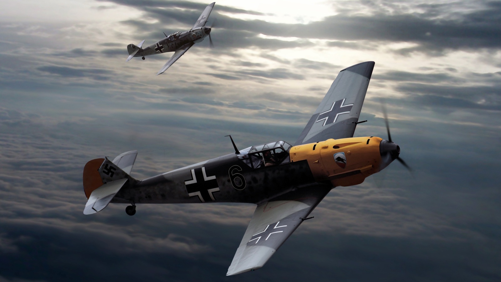 Messerschmitt Bf 109, German World War II fighter aircraft wallpaper 1600x900