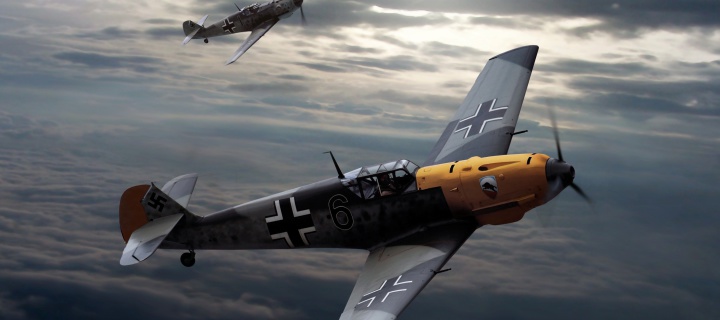Screenshot №1 pro téma Messerschmitt Bf 109, German World War II fighter aircraft 720x320