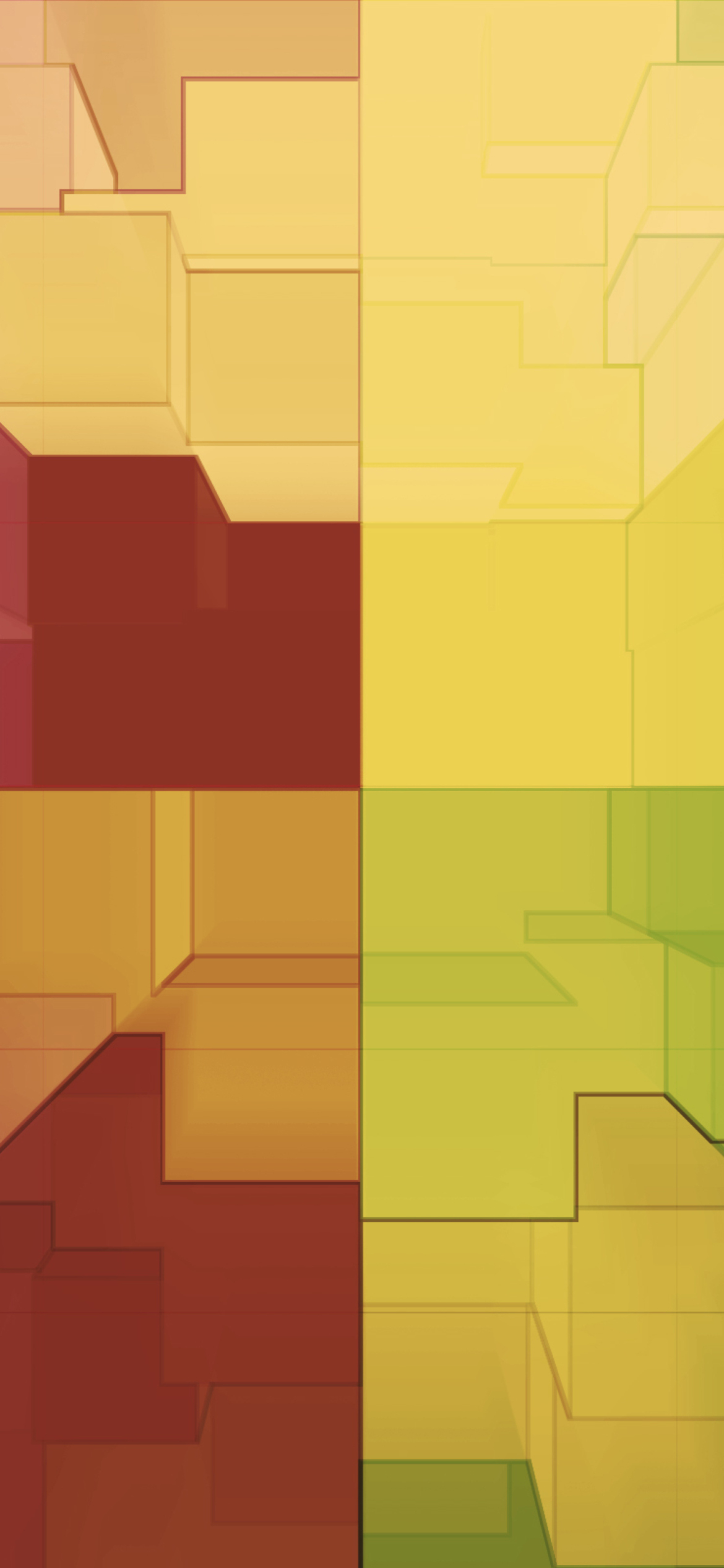 Fondo de pantalla Multicolored 3D Blocks 1170x2532