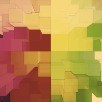 Multicolored 3D Blocks wallpaper 208x208