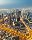 Das View From Burj Khalifa Dubai Wallpaper 128x160