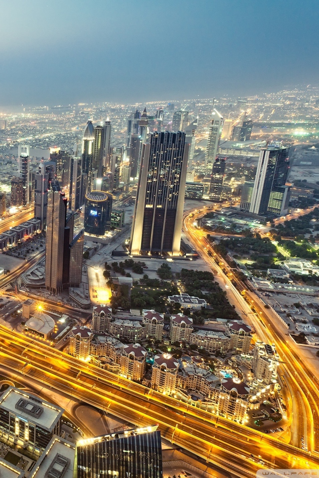 Screenshot №1 pro téma View From Burj Khalifa Dubai 640x960