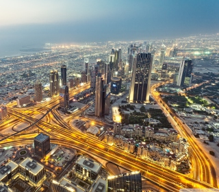 Kostenloses View From Burj Khalifa Dubai Wallpaper für iPad mini 2