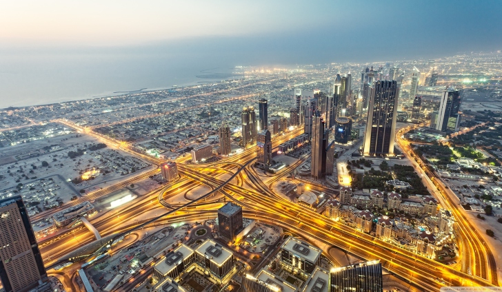 View From Burj Khalifa Dubai wallpaper
