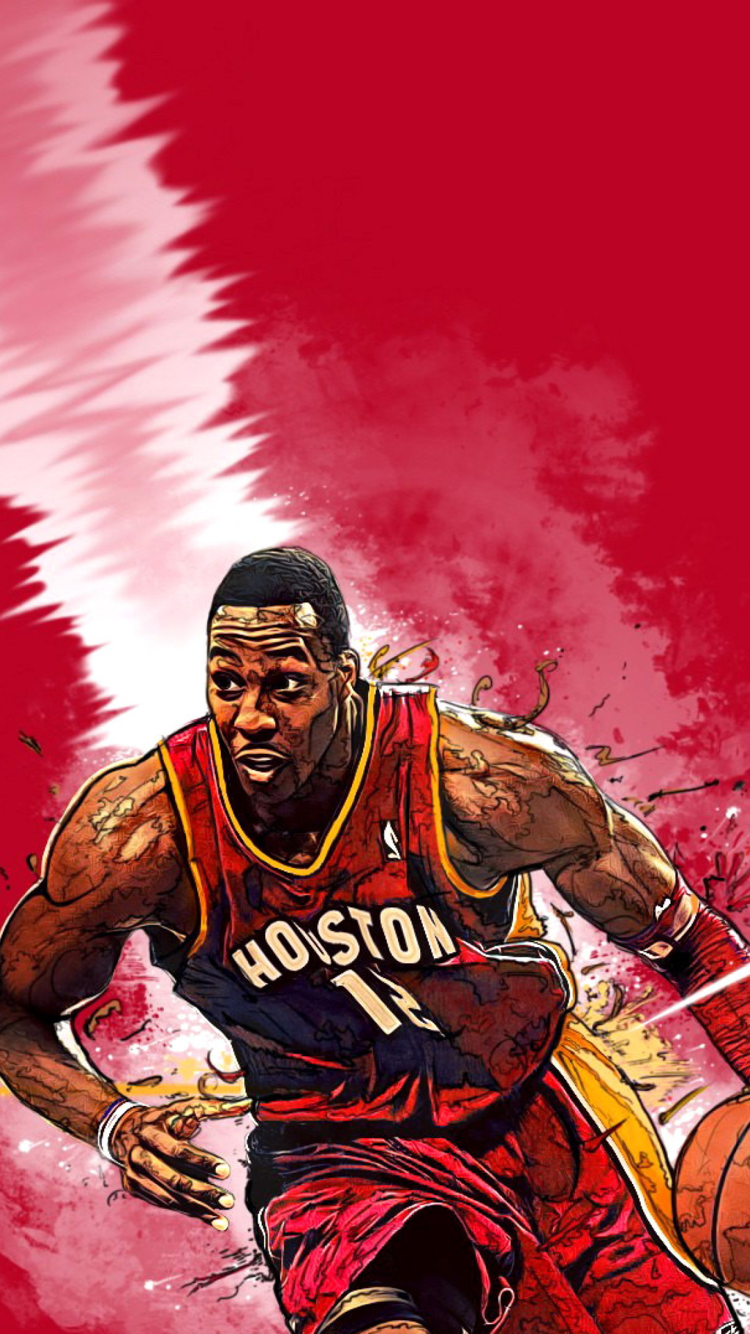 Fondo de pantalla Dwight Howard, Houston Rockets 1080x1920