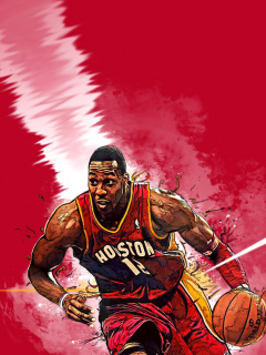 Das Dwight Howard, Houston Rockets Wallpaper 240x320