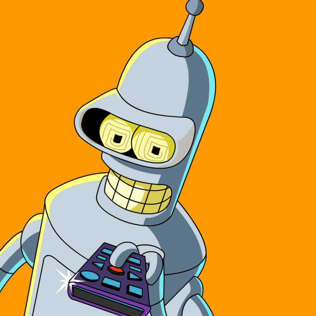 Fondo de pantalla Futurama Bender 1024x1024