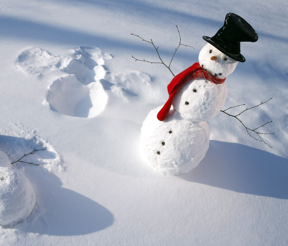 Sfondi Happy Snowman 1200x1024