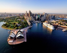 Das Sydney Roof Top View Wallpaper 220x176