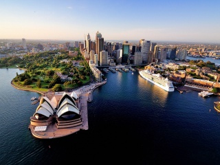 Обои Sydney Roof Top View 320x240