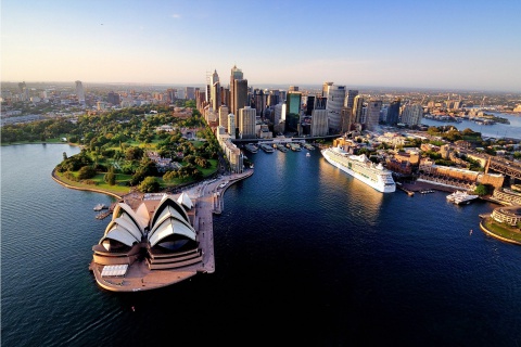 Das Sydney Roof Top View Wallpaper 480x320