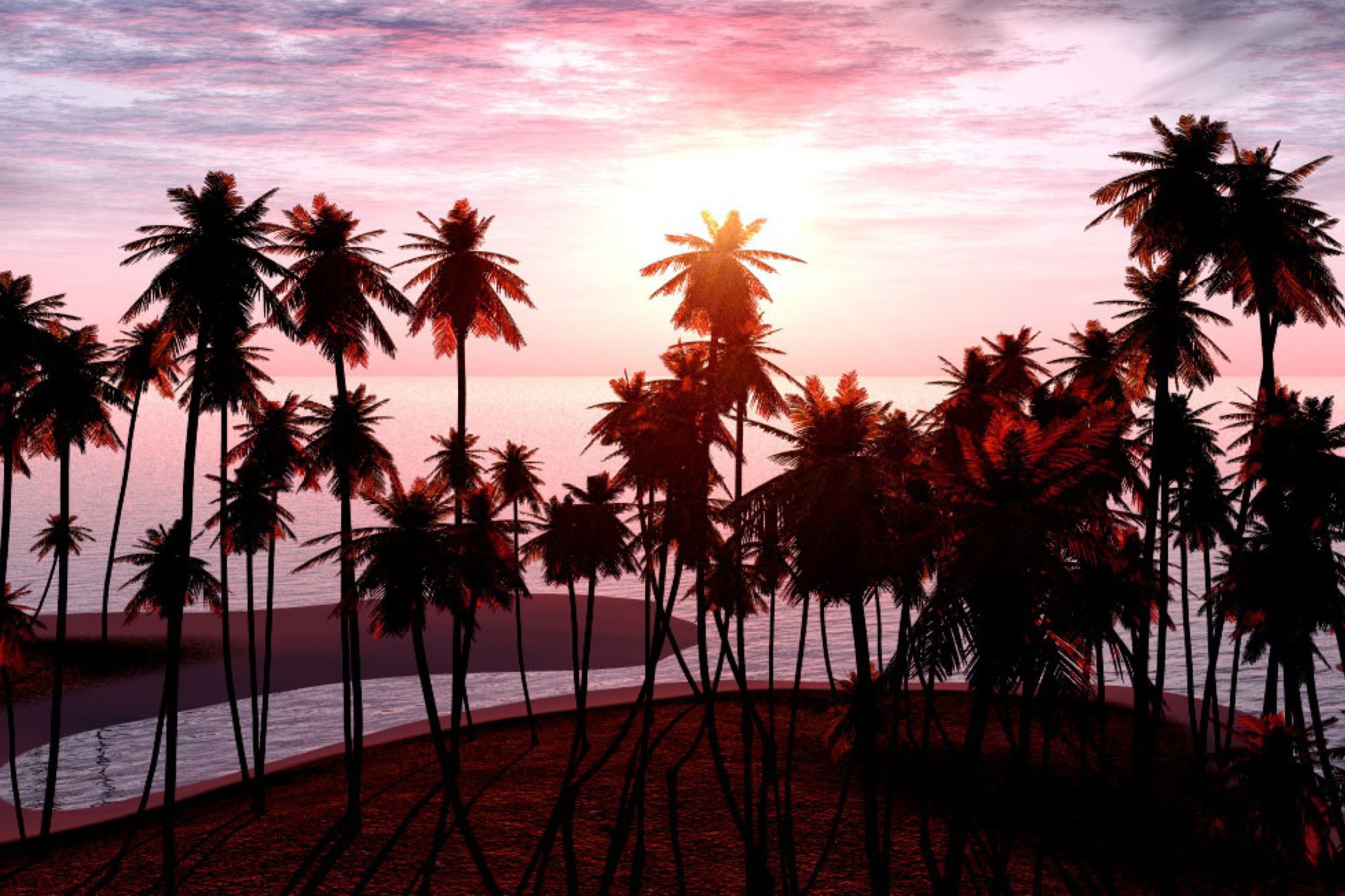 Jungle Sunset screenshot #1 2880x1920