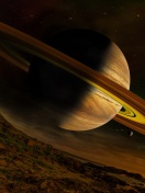 Fondo de pantalla Planet Saturn 132x176
