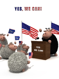 Das Yes We Can Wallpaper 240x320
