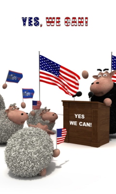 Yes We Can wallpaper 240x400
