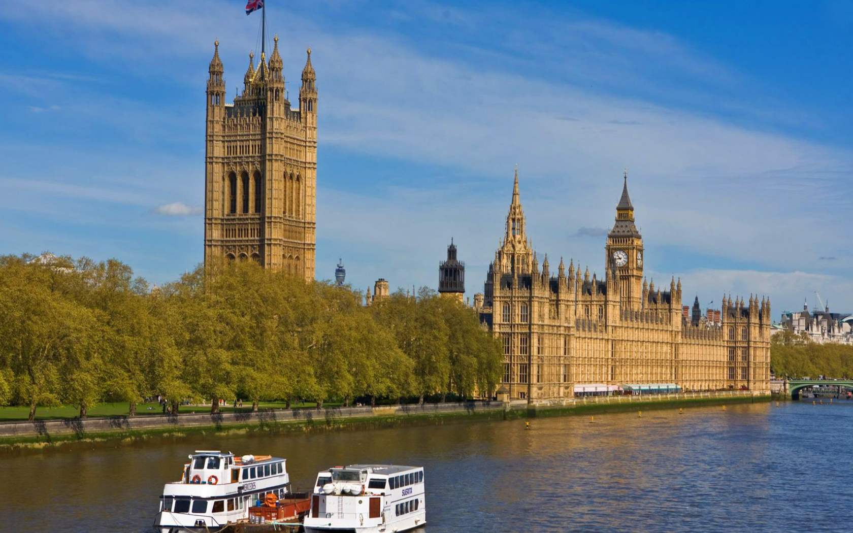 Palace of Westminster wallpaper 1680x1050