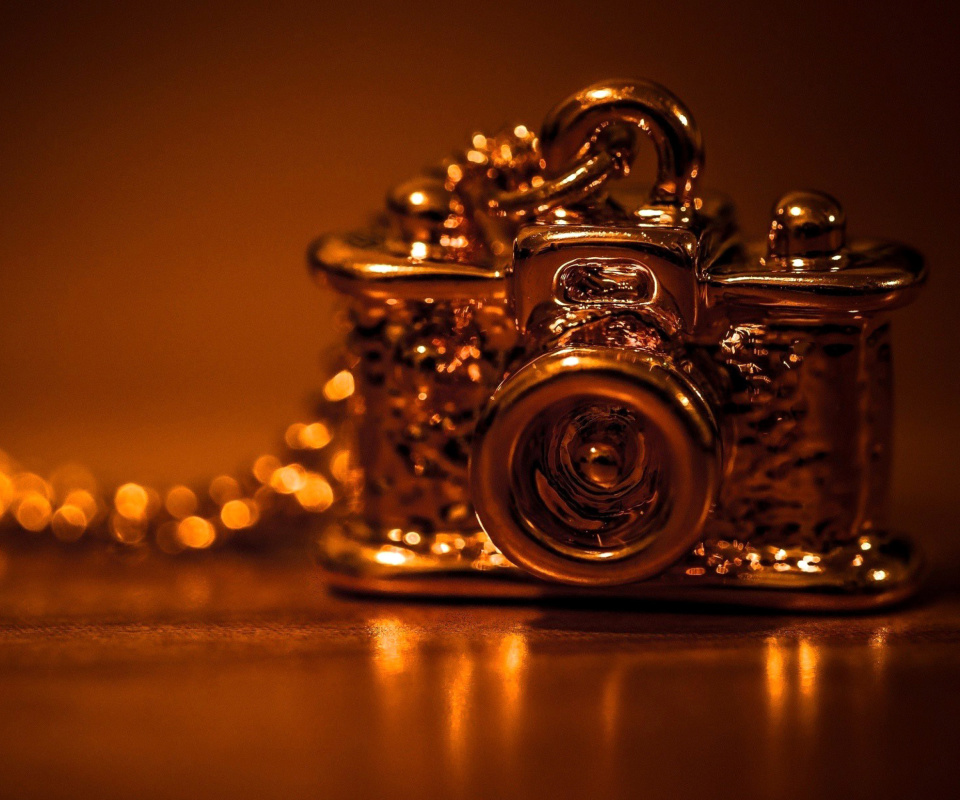 Sfondi Vintage Golden Camera 960x800