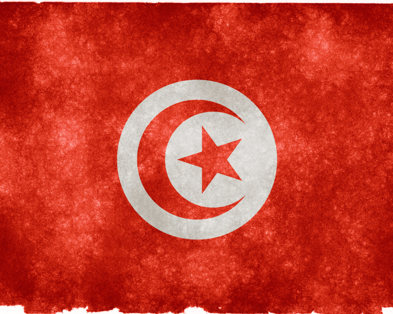 Das Tunisia Flag Wallpaper 1280x1024