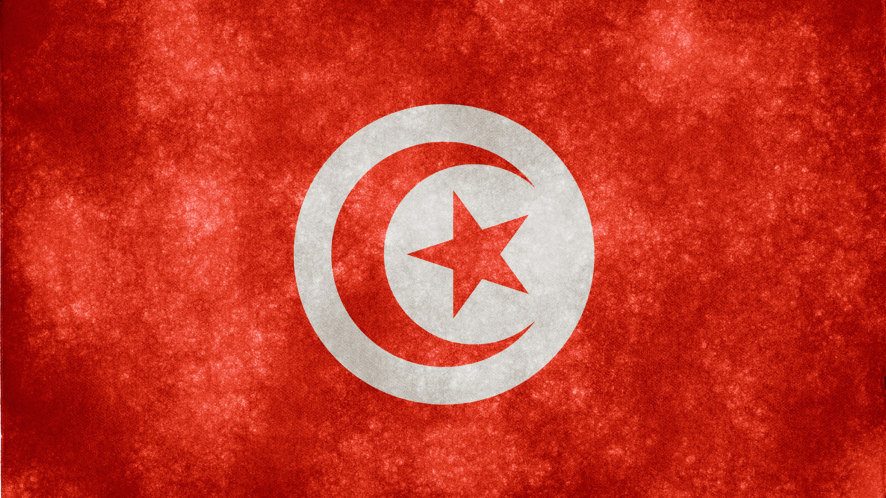 Обои Tunisia Flag 1280x720