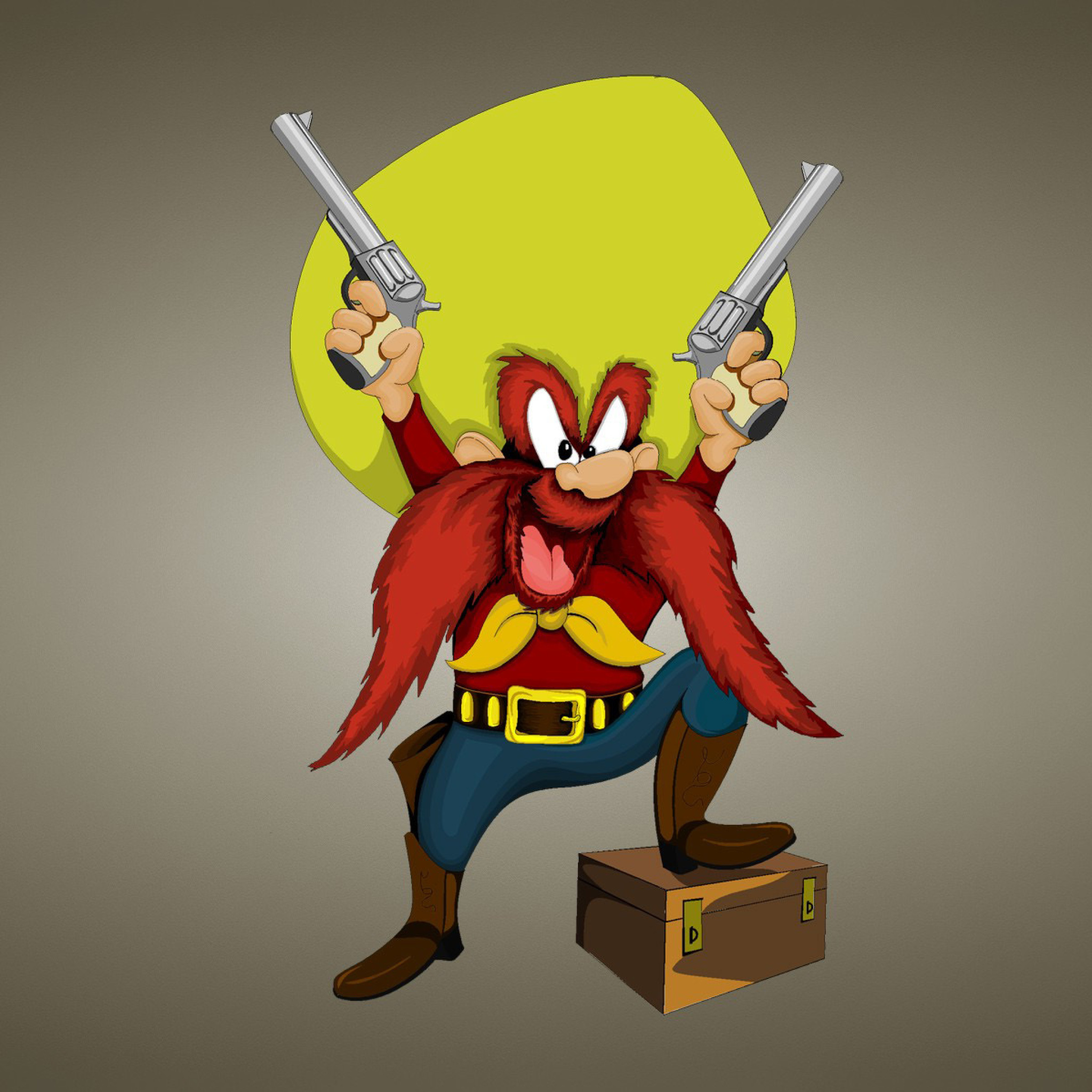 Das Looney Tunes   Yosemite Sam Wallpaper 2048x2048