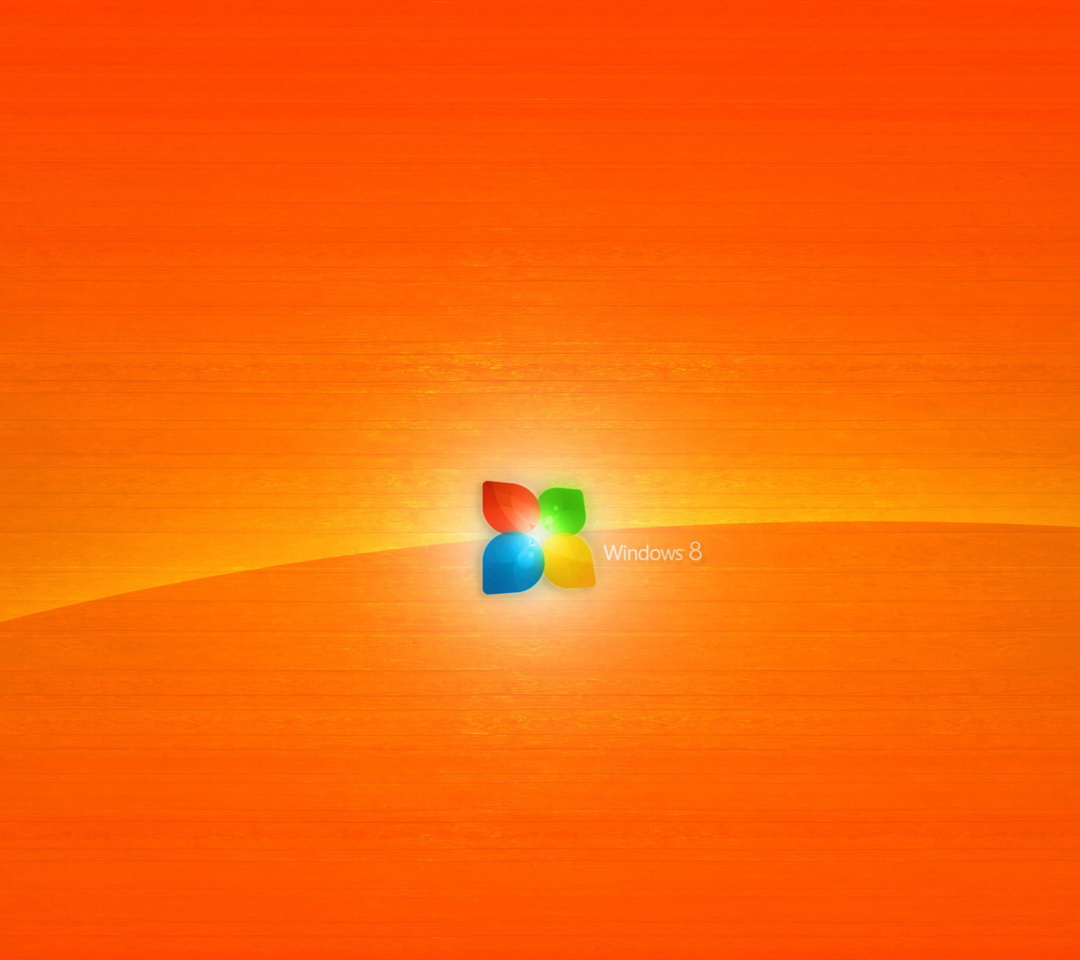 Das Windows 8 Orange Wallpaper 1080x960