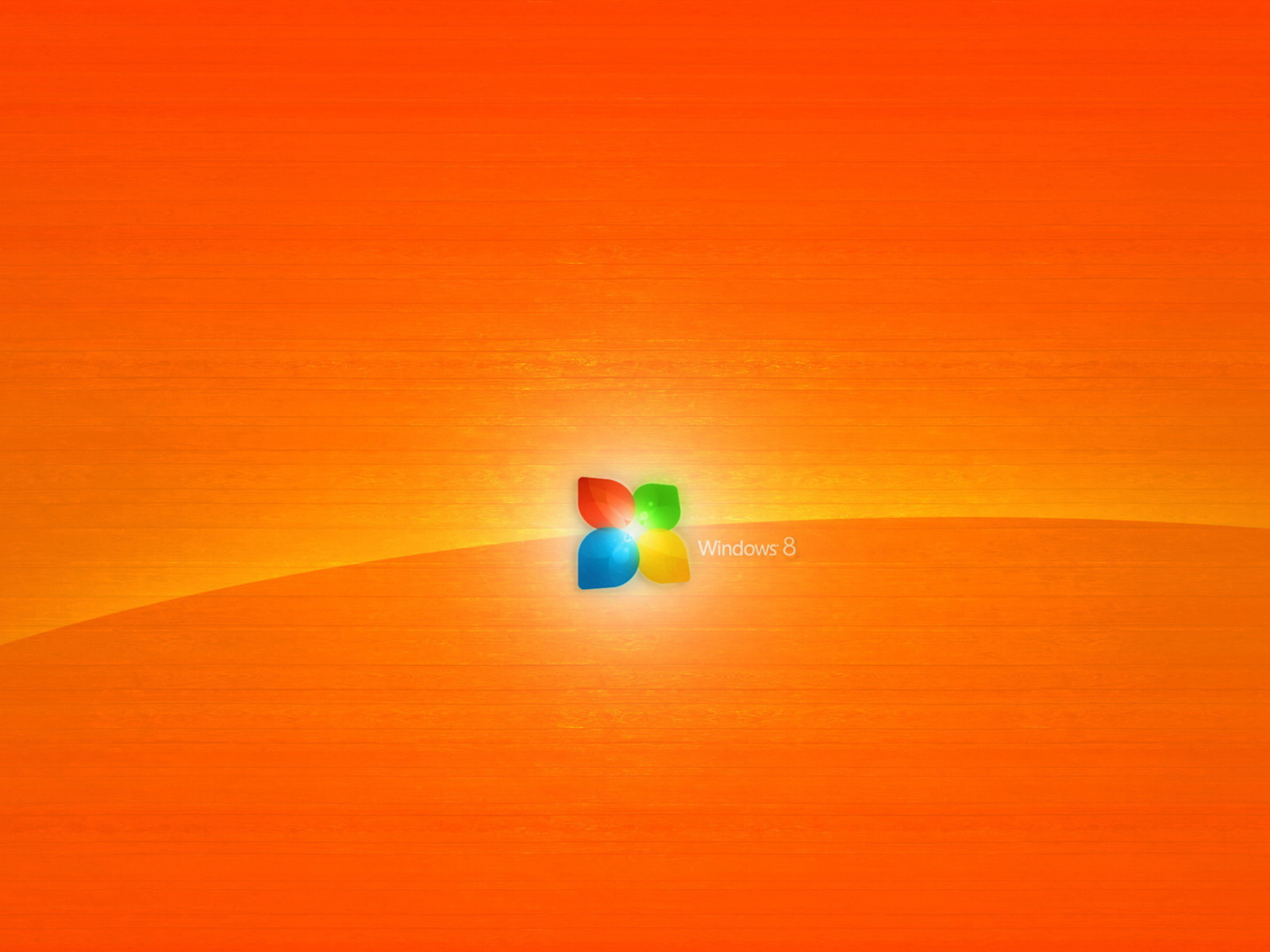 Das Windows 8 Orange Wallpaper 1600x1200