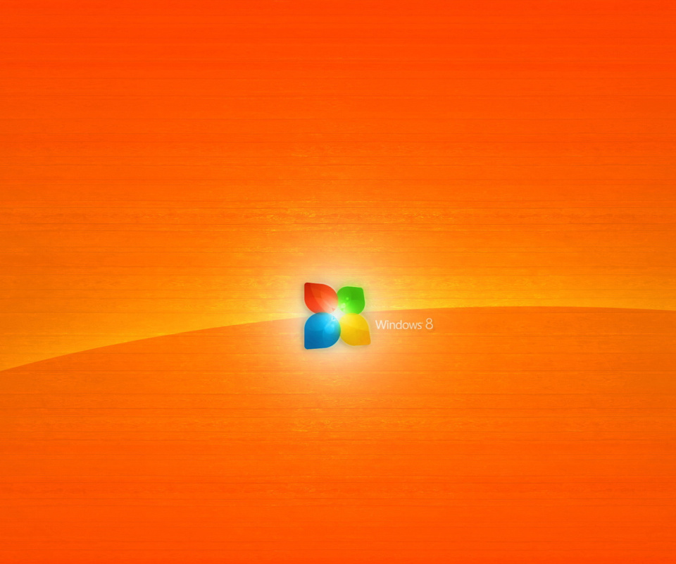 Das Windows 8 Orange Wallpaper 960x800