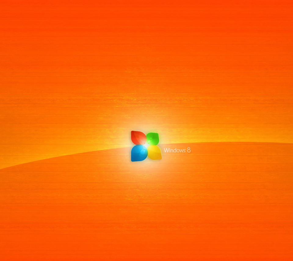 Das Windows 8 Orange Wallpaper 960x854