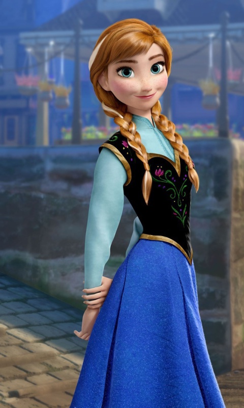 Sfondi Frozen Disney Cartoon 2013 480x800