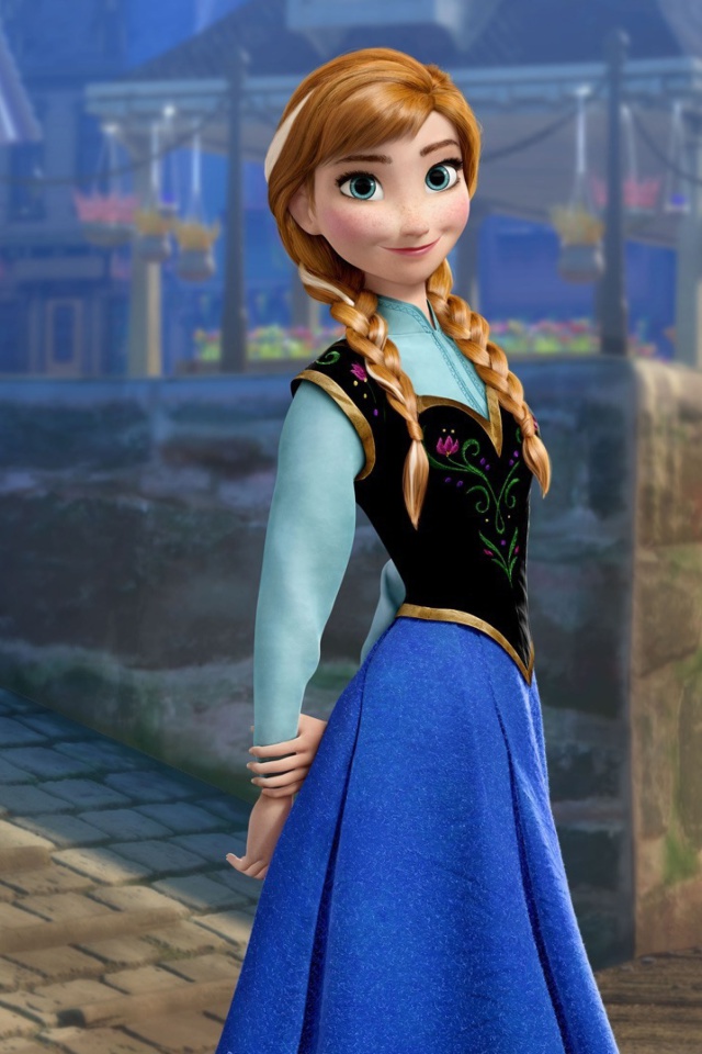 Das Frozen Disney Cartoon 2013 Wallpaper 640x960