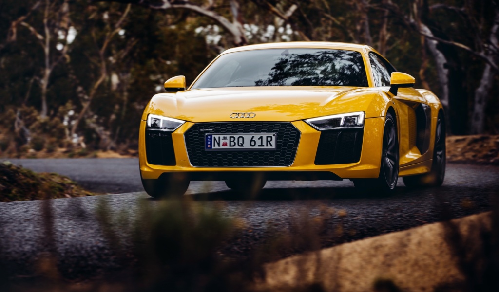 Screenshot №1 pro téma Audi R8 V10 Plus Yellow Body Color 1024x600