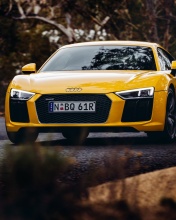Screenshot №1 pro téma Audi R8 V10 Plus Yellow Body Color 176x220
