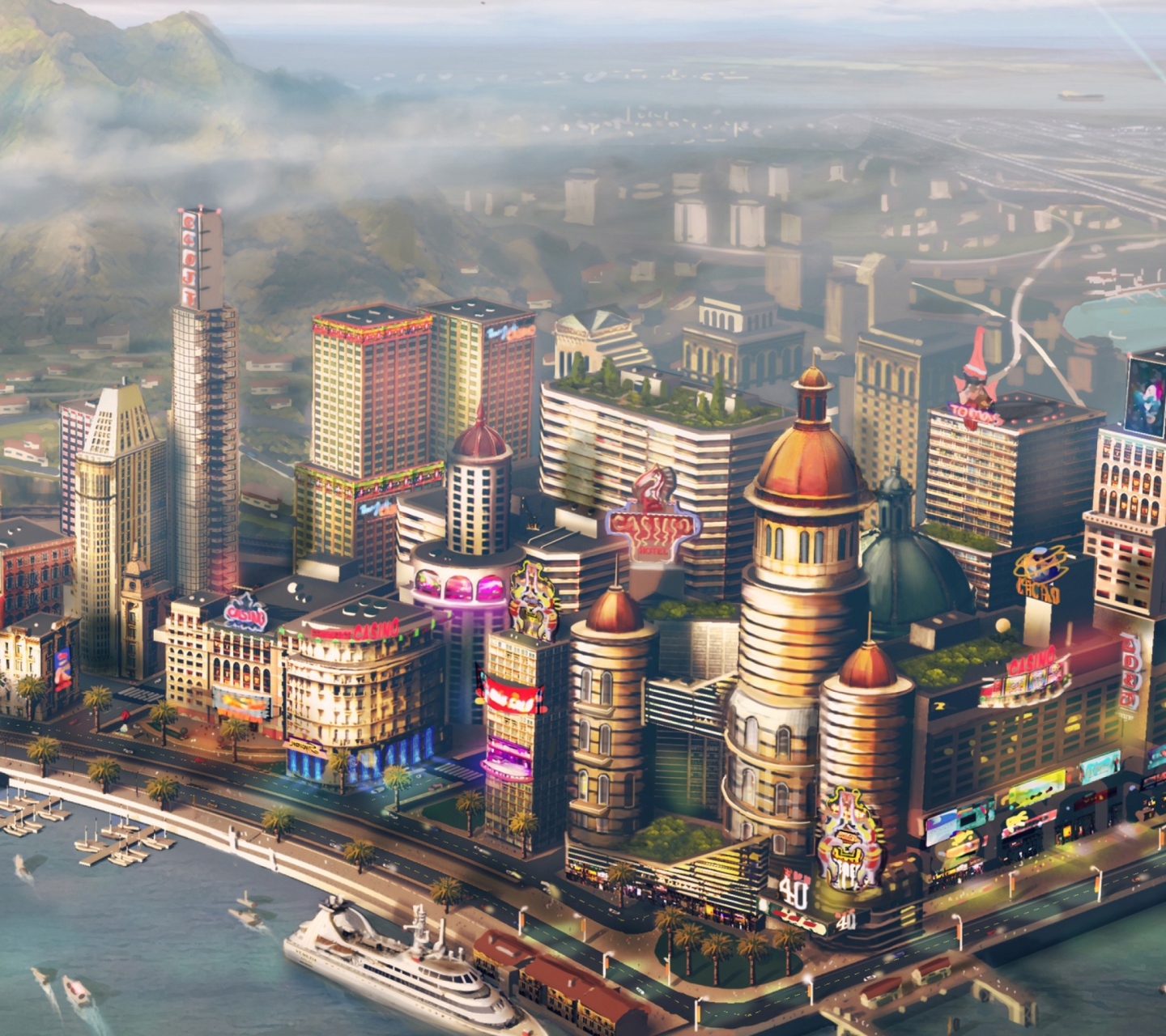 2013 Simcity Game Concept Art wallpaper 1440x1280