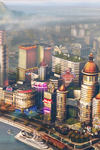 Fondo de pantalla 2013 Simcity Game Concept Art 320x480