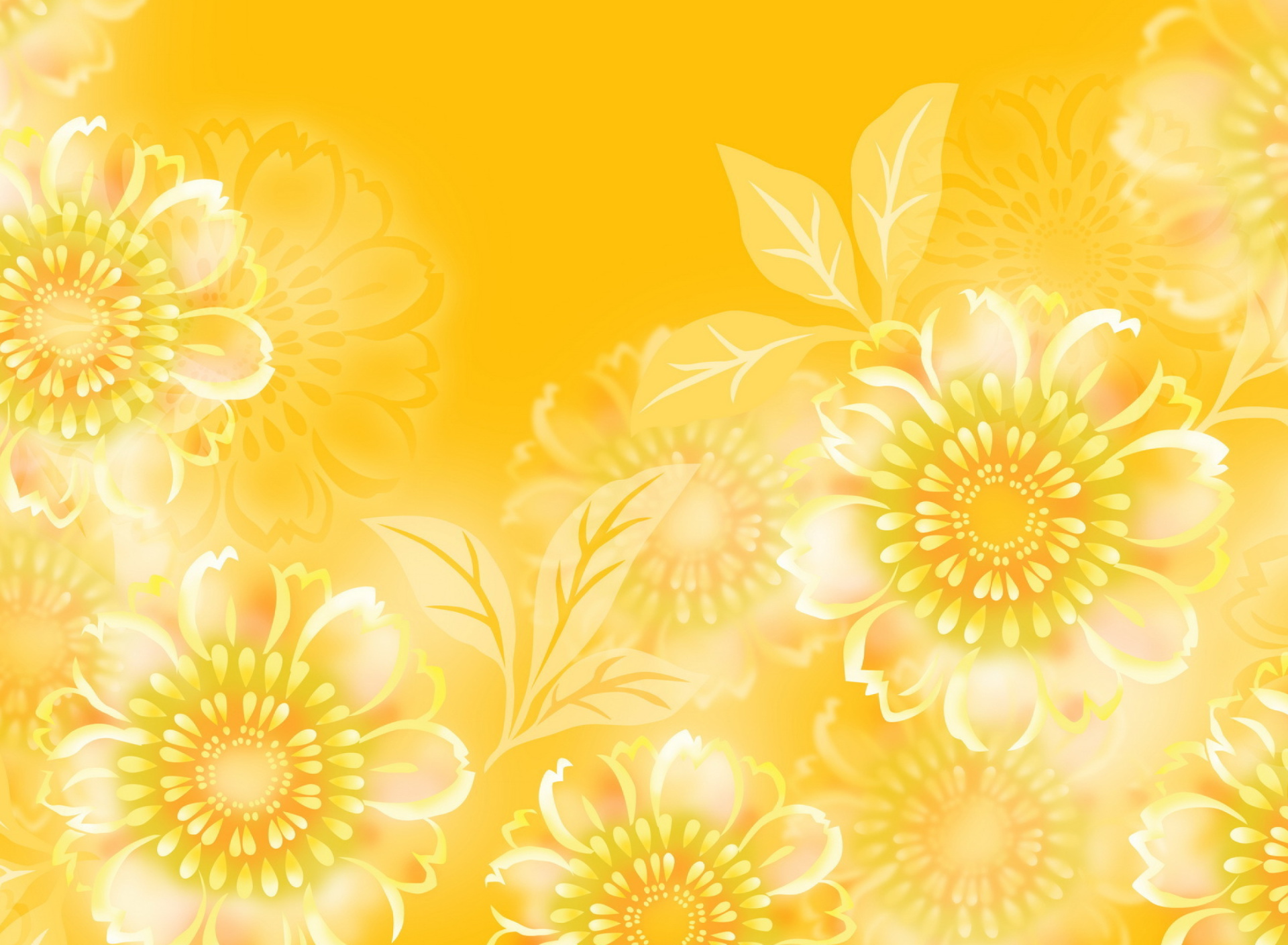 Обои Yellow Pattern 1920x1408