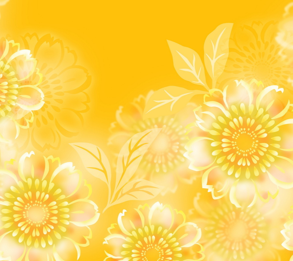 Das Yellow Pattern Wallpaper 960x854