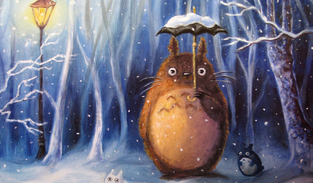 Das My Neighbor Totoro Wallpaper 1024x600