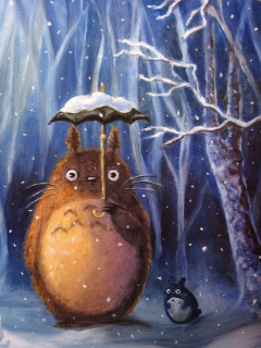 Das My Neighbor Totoro Wallpaper 240x320