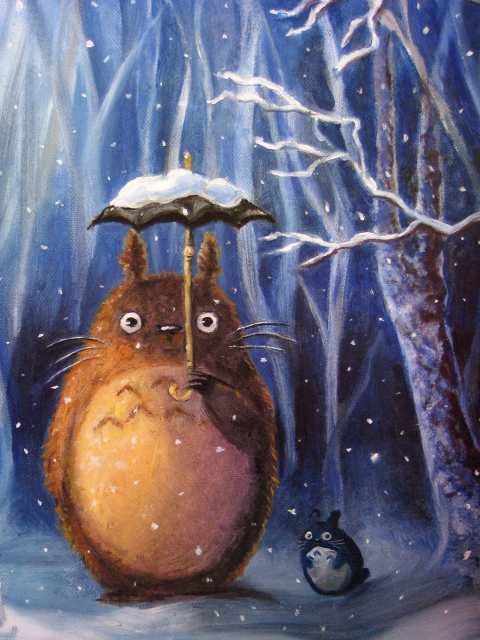 Das My Neighbor Totoro Wallpaper 480x640