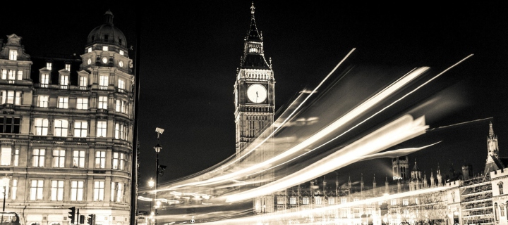 Screenshot №1 pro téma Big Ben London City Lights 720x320