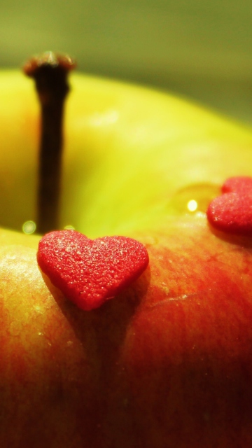 Heart And Apple wallpaper 360x640