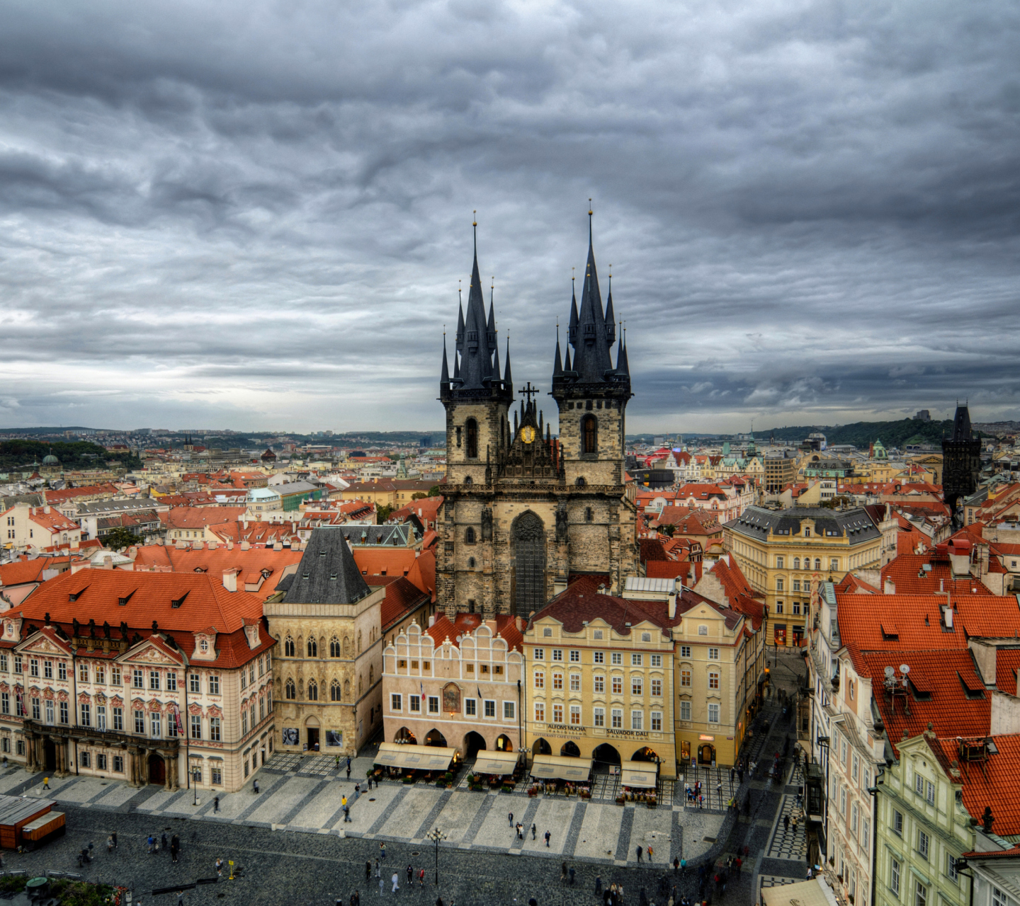 Old Town Square Prague wallpaper 1440x1280