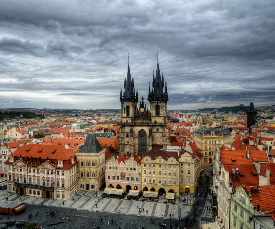 Обои Old Town Square Prague 960x800