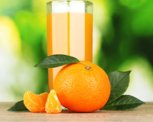Fondo de pantalla Orange and Mandarin Juice 220x176