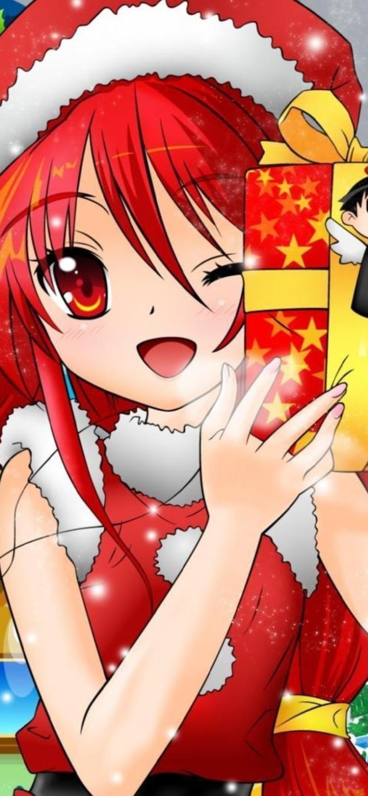 Christmas Anime girl wallpaper 1170x2532