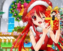 Sfondi Christmas Anime girl 220x176