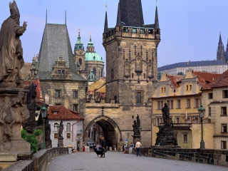 Charles Bridge Prague - Czech Republic wallpaper 320x240