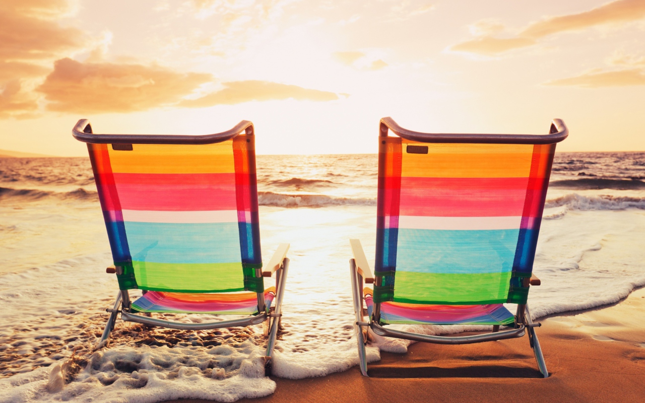 Sfondi Beach Chairs 1280x800